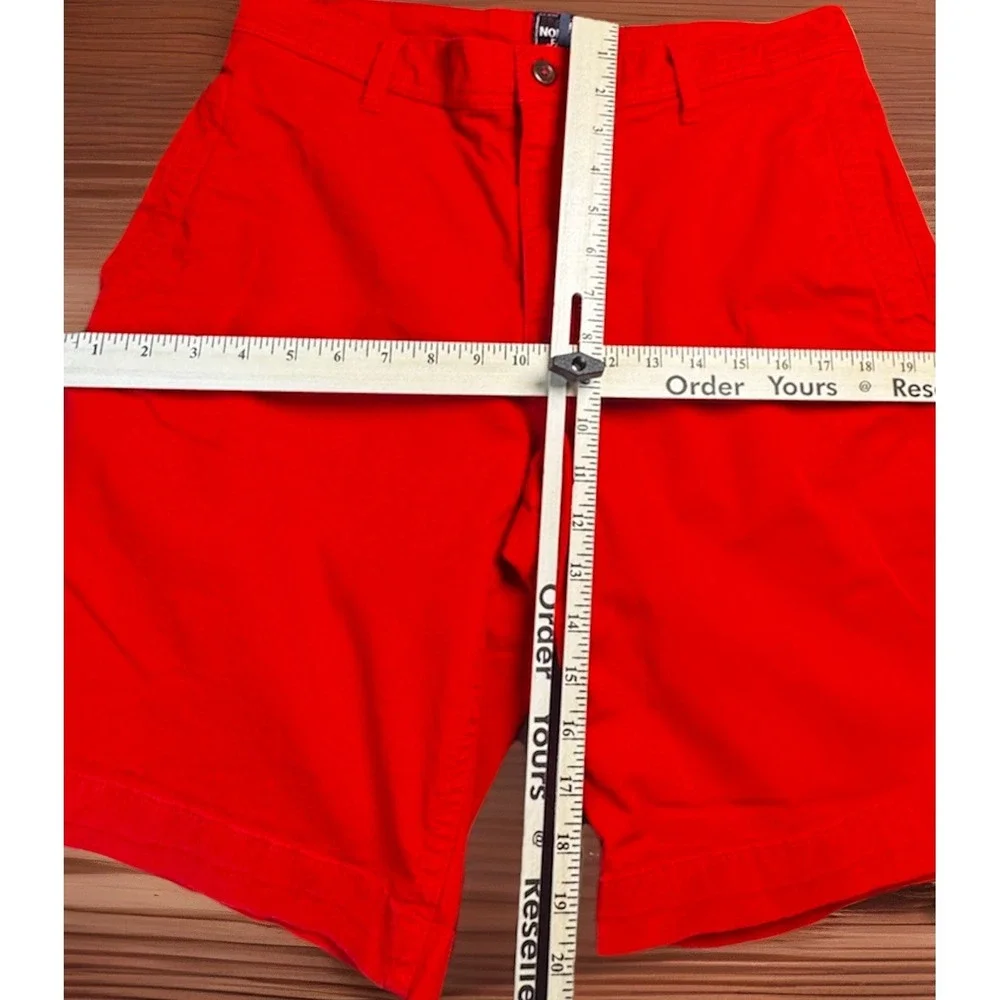 The North Face Men's Red Chino Hiking Shorts Size 32‎ Stretch Outdoor Casual